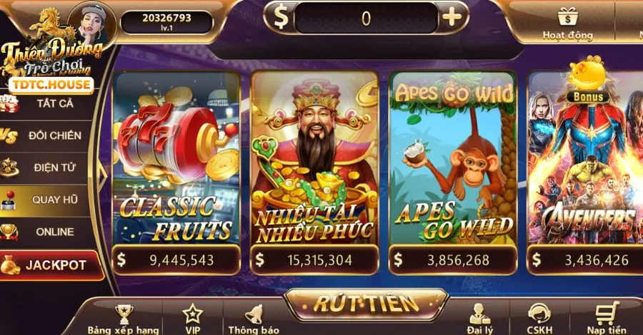 Trò chơi Jackpot khủng
